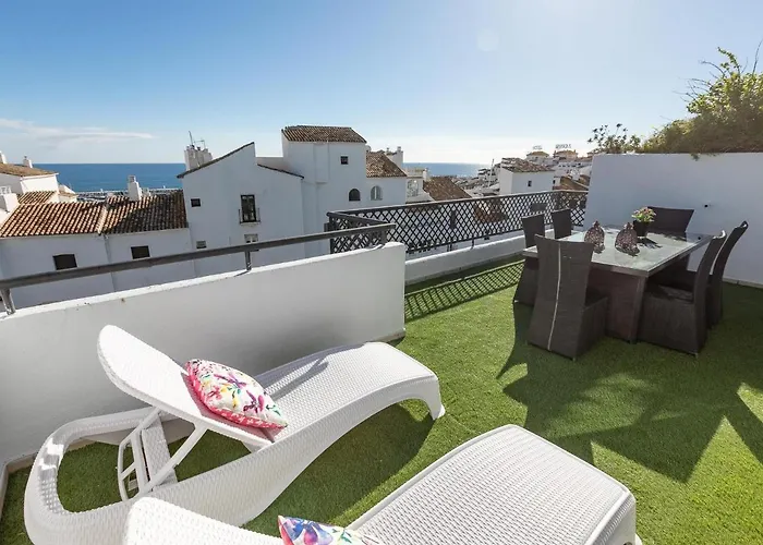 公寓 Vacation I Terrazas De Banus, Romantic, Jacuzzi, Pet-friendly, Cosy Duplex Penthouse, 2min Walk To Marina 马尔韦利亚
